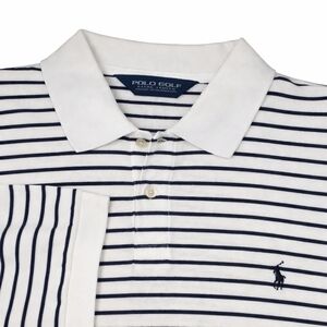 Polo Ralph Lauren Hilton Head Golf Shirt Men's XL White Black Stripe Golf Club